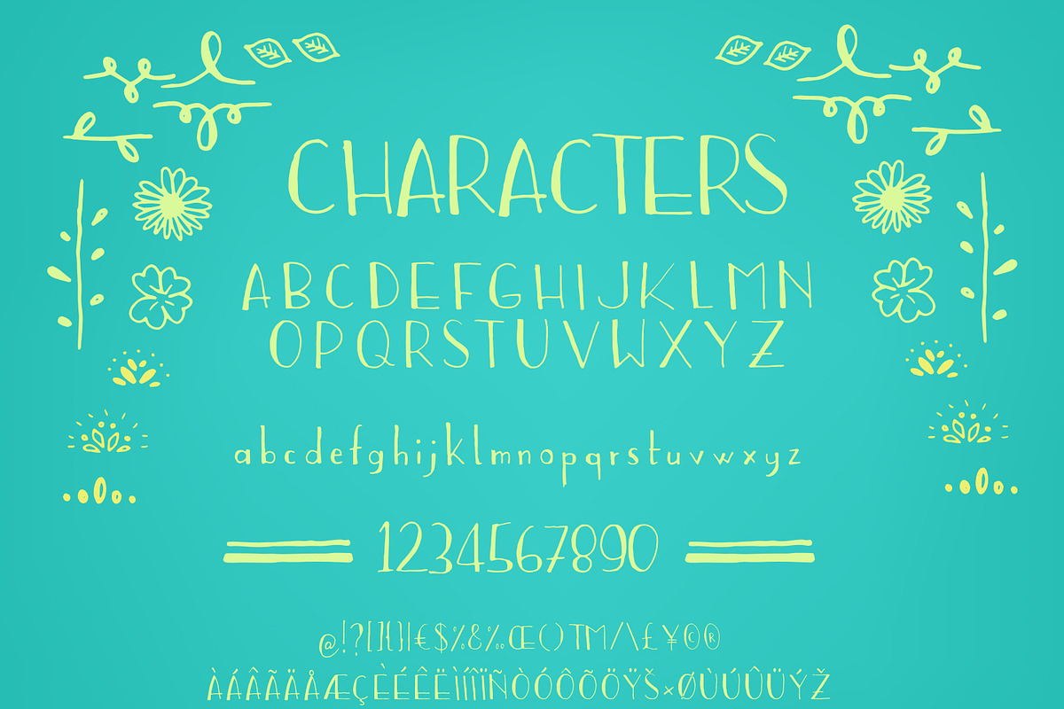 BAMBO font preview 2