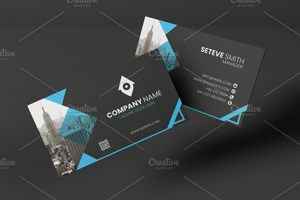 Professional Minimal Business Card, a Business Card Template by ExpertDesigner411 (Photo 1 of 3)