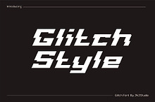 Glitch Style Font