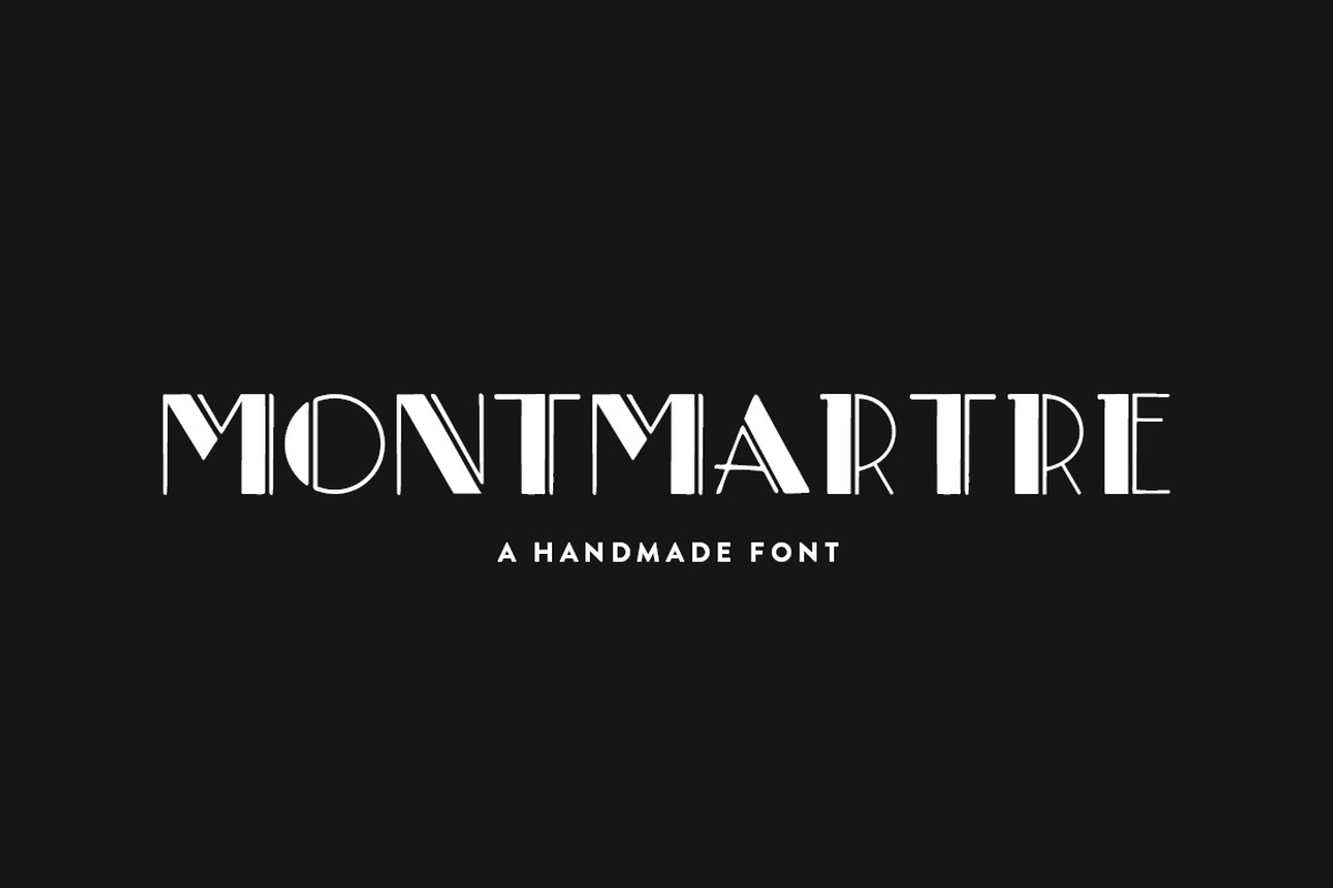 Montmartre: A Paris-Inspired Font, a Font by Britt Fabello (Photo 2 of 7)