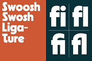 Swosh - Geometric Display Font, a Sans Serif Font by Pipello Grafik (Thumbnail 12 of 14)