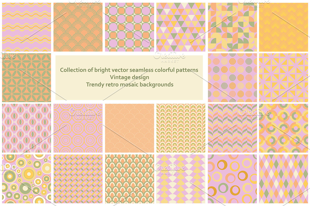Bright vintage geometric patterns, a Pattern Graphic by ExpressShop (Photo 1 of 4)