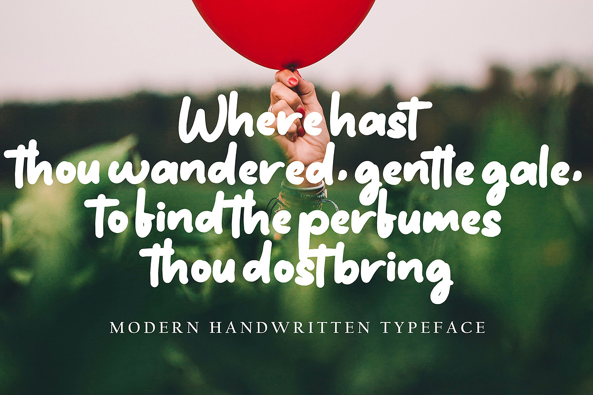 Mimttholo, a Handwritten Font by pineungtype (Photo 3 of 6)