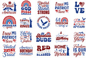 4th of July Retro SVG Bundle Design, an Object Graphic by Creative Arslan (Thumbnail 2 of 5)