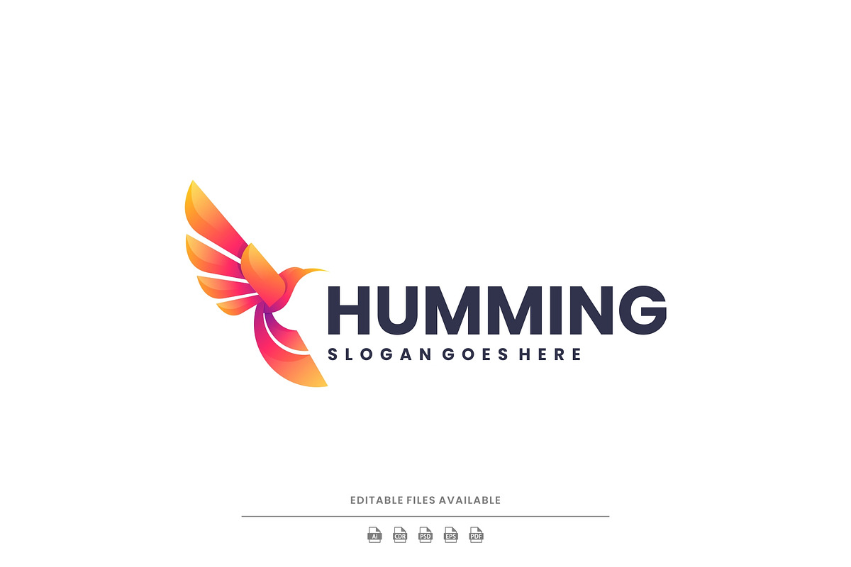 Gradient Modern Humming Bird Logo, a Branding & Logo Template by Artnivora.Std (Photo 1 of 4)
