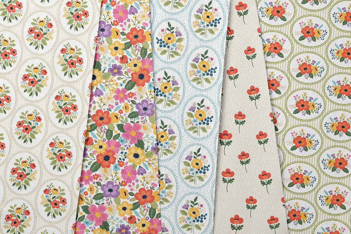 Spring Florals | Clipart and Pattern, a Decorative Illustration by Leysan Shayak (Photo 12 of 12)