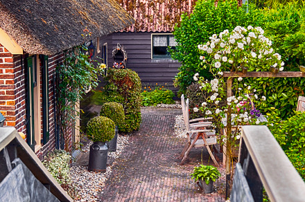 detail of typical dutch old yard, a Nature Photo by ariadna de raadt