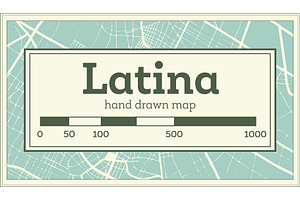 Latina Italy City Map