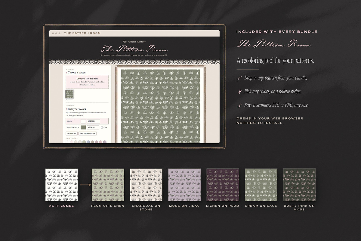 Garden & Woodland Seamless Patterns, a Pattern Graphic by The October Creative (Photo 3 of 12)