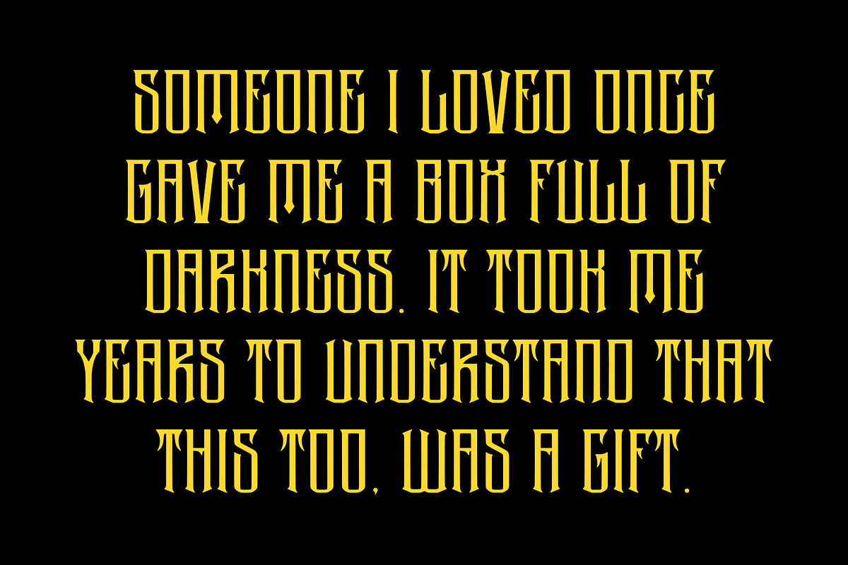 Raddkits Blackletter Display Font, a Blackletter Font by Maulana Creative (Photo 6 of 7)
