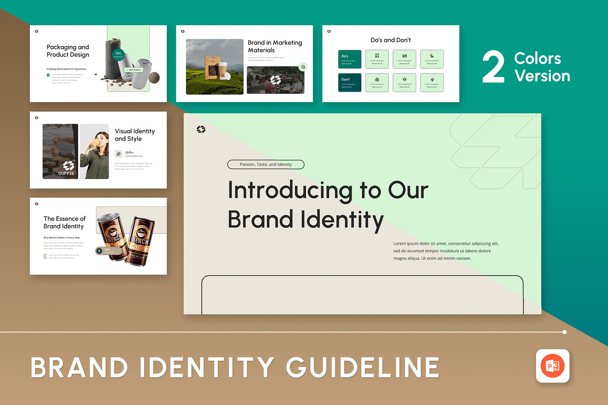 Brand Identity Guideline PowerPoint, a Presentation Template by Antstheme (Photo 1 of 4)