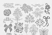Cross Stitch Vintage Vector Set, an Object Graphic by AnMark (Thumbnail 9 of 15)