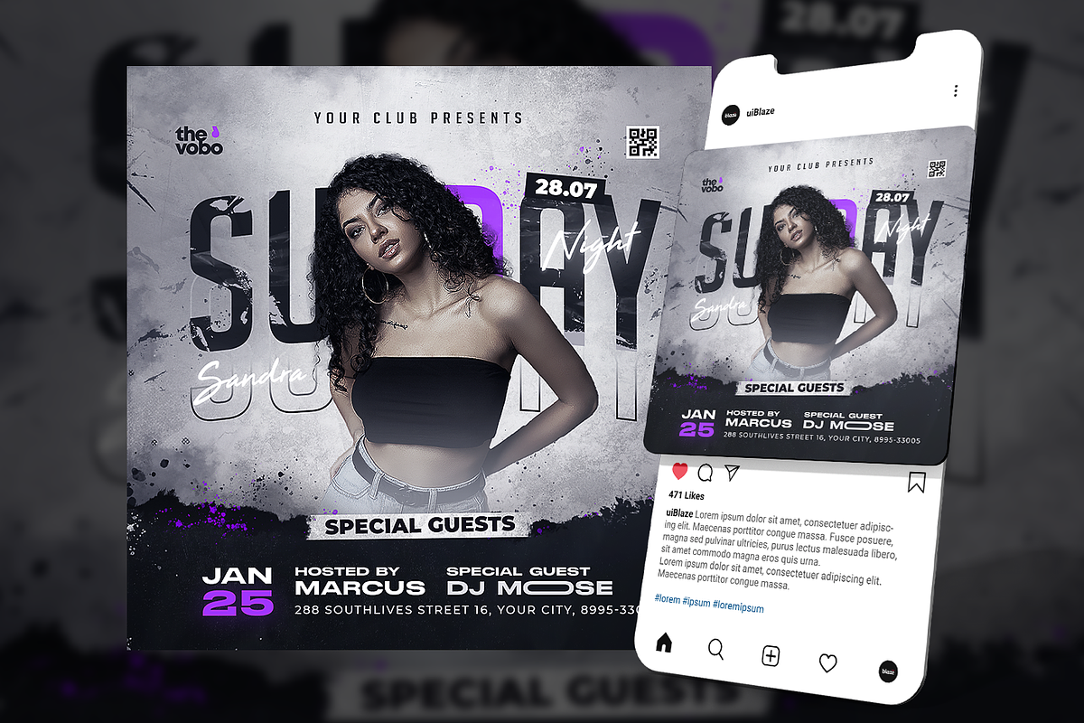 Party Flyer Template, a Flyer Template by FLYERHIVE (Photo 3 of 3)
