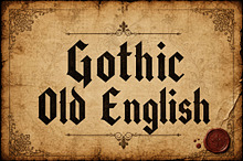 Gothic Old English