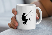 Fishing Silhouette SVG, an Object Illustration by newminddesign (Thumbnail 5 of 10)
