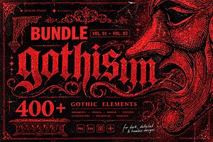 400+ Gothic Engravings BUNDLE, an Object Graphic by BeNone Designs