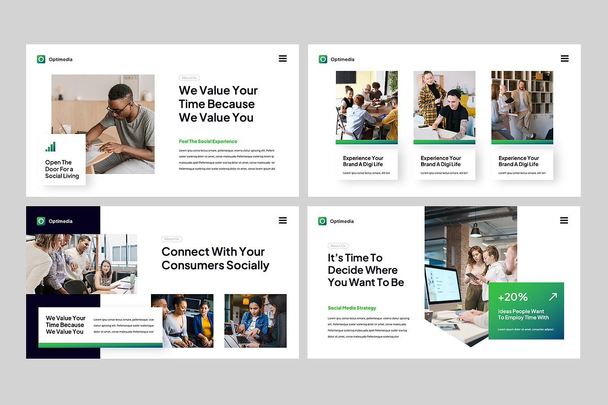 OPTIMEDIA - Powerpoint Template, a Presentation Template by rgbryand