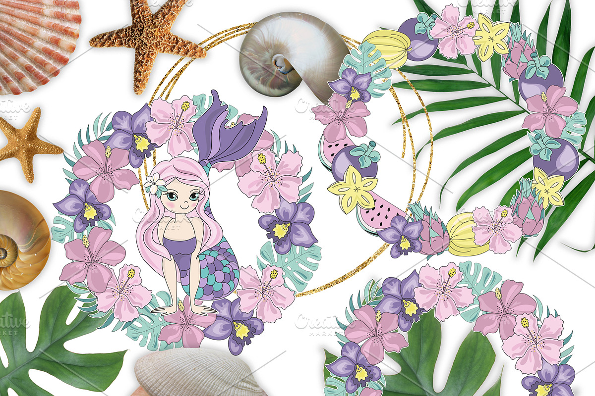 MERMAID VACATION, a Decorative Illustration by FARAWAYKINGDOM (Photo 7 of 11)