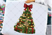 Christmas Book Tree Librarian PNG, an Illustration by Craft Nest (Thumbnail 2 of 6)