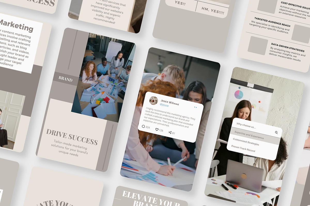 Marketing Agency Marketing Bundle, a Social Media Template by EliteMatidi (Photo 11 of 16)