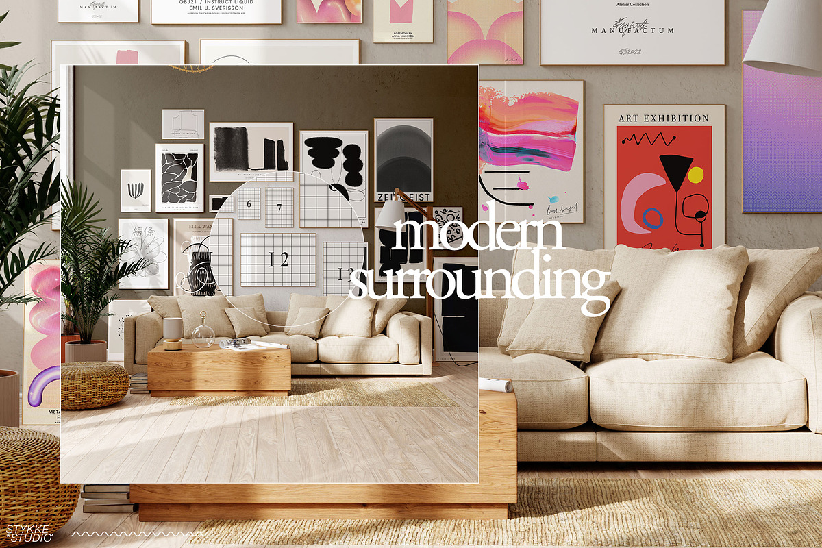 LENIS ROOM Natural Frame Mockup Set, a Household Mockup by Stykke Studio (Photo 47 of 58)
