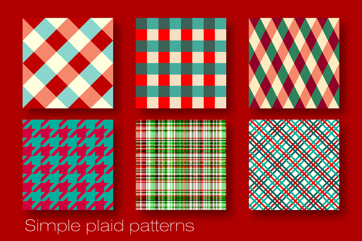20 Christmas plaid patterns + Bonus, a Pattern Graphic by tkdesign (Photo 4 of 6)