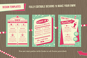 1950s Retro Diner Design Templates, an Illustration by Wingsart Studio (Thumbnail 2 of 4)
