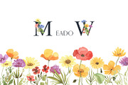 Watercolor meadow, an Illustration by Love Watercolor Store (Thumbnail 1 of 7)