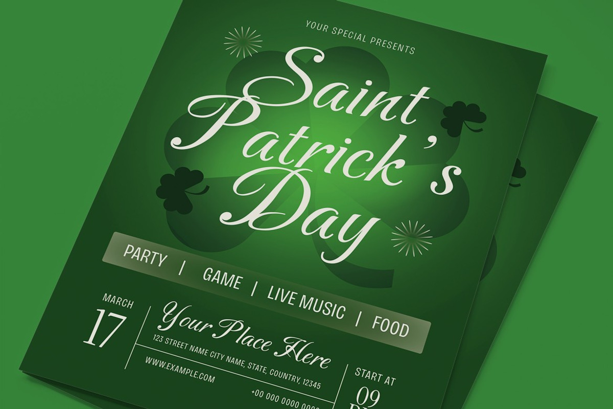 Saint Patrick's Day Flyer, a Flyer Template by graphicook (Photo 2 of 3)