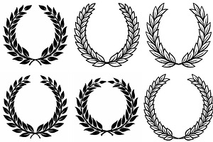 Laurel Wreaths Perfect for Awards, an Object Graphic by Billah Hub