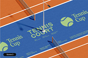 Court Branding Mockup – 3 PSD Scenes, an Advertising Mockup by decographstud (Thumbnail 4 of 6)