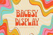 Bacesy Psychedelic Font, a Font by Authentic Studio (Thumbnail 1 of 4)
