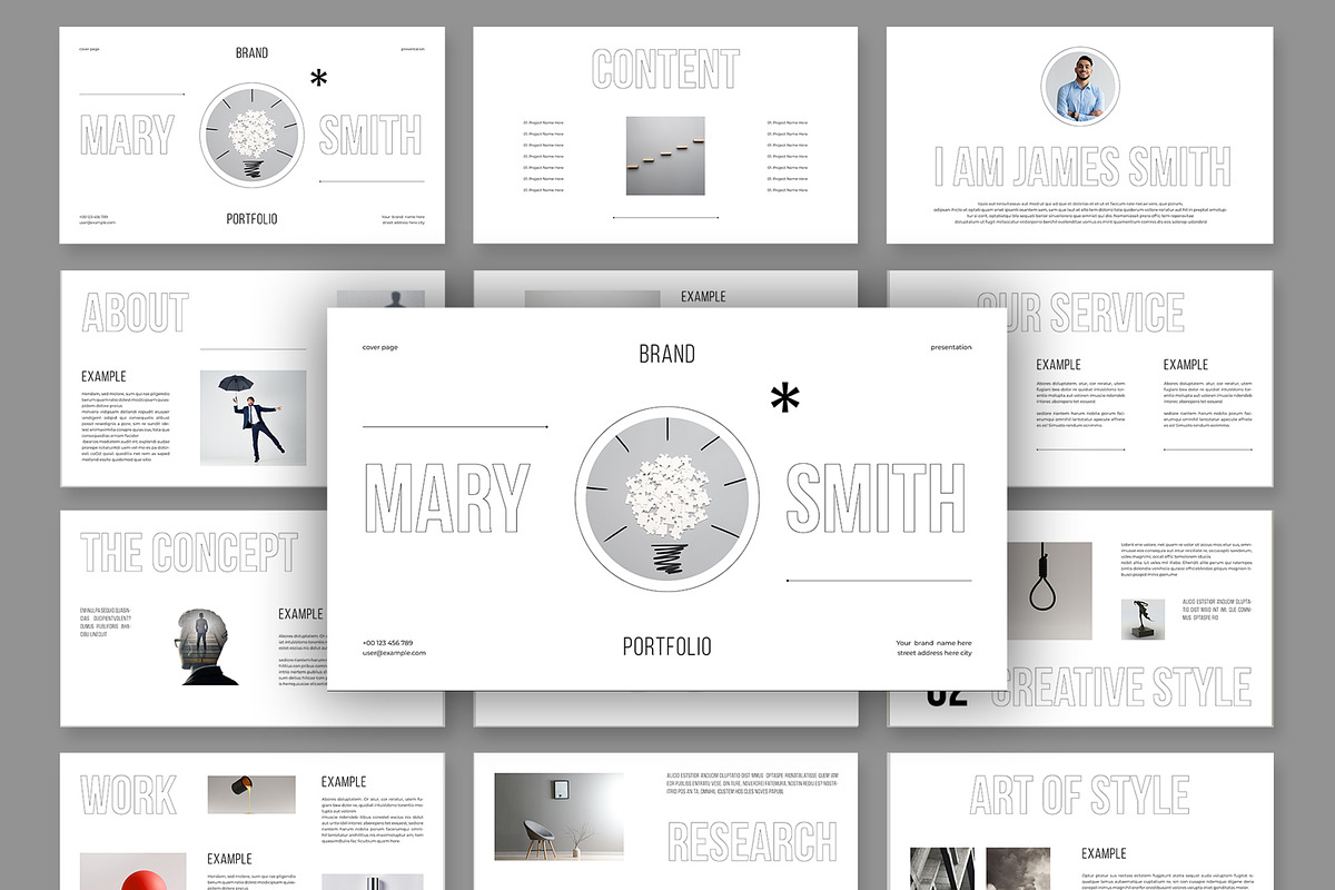 Brand Portfolio Presentation, a Presentation Template by MightyDesign (Photo 1 of 6)