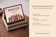 Book & Library Template Kit, a Poster Template by Bloom Art (Thumbnail 9 of 10)