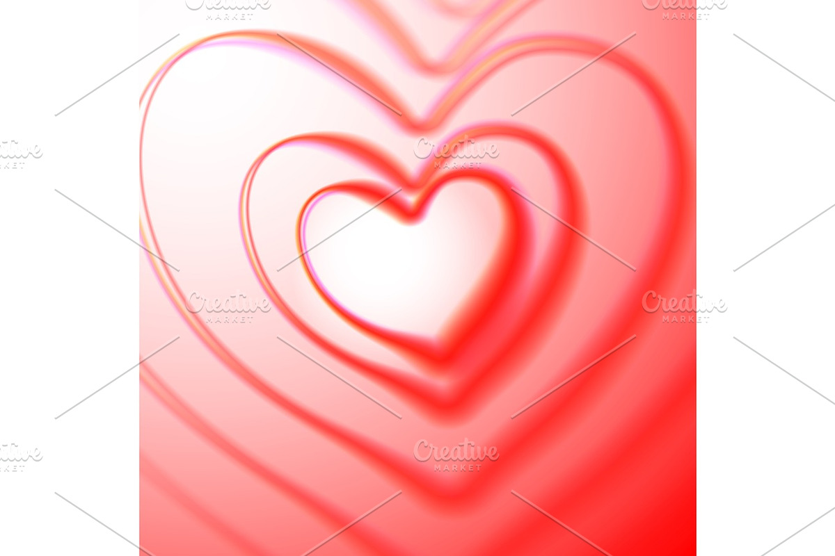 Heart card with colorful aberrations, a Decorative Illustration by Swillklitch