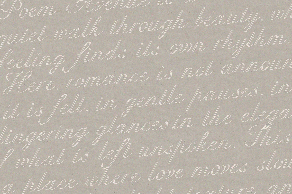Poem Avenue Elegant Romantic Script, a Script Font by AnMark (Photo 11 of 12)