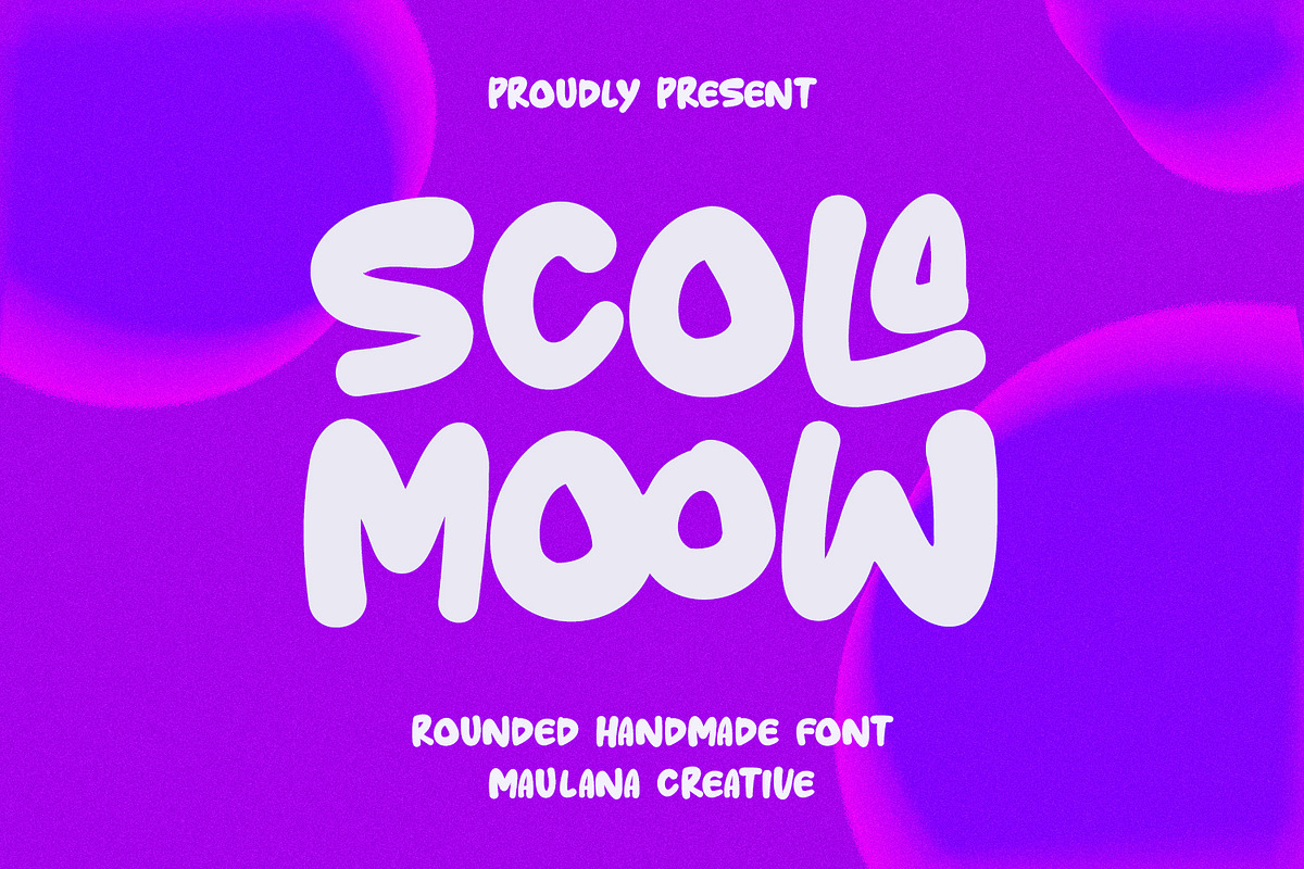 Scola Moow Rounded Handmade Handwrit, a Handwritten Font by Maulana Creative (Photo 1 of 7)