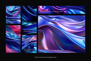 Holographic Foil Background Set