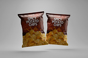 Chips packaging mockup Graphic Templ, an Advertising Mockup by Creative_A23 (Thumbnail 4 of 6)