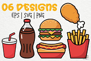 Fast Food SVG Bundle, a Food Illustration by Actual Pixel (Thumbnail 3 of 3)