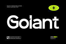 Golant || Modern Display Sans Serif