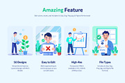 Finance Illustration Art Set, a Finance Illustration by Brickclay (Thumbnail 2 of 9)