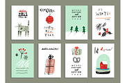 Cozy cards about winter + Bonus, a Card Template by Lera Efremova (Thumbnail 2 of 4)