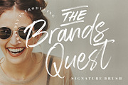 The Brands Quest Signature Brush, a Script Font by Creatype Studio (Thumbnail 1 of 9)