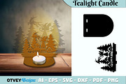 Christmas Scene Tealight Candle, a Decorative Illustration by OTVEY DESIGN (Thumbnail 6 of 13)