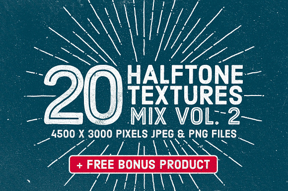 20 Halftone Textures Mix Vol. 2 preview 6