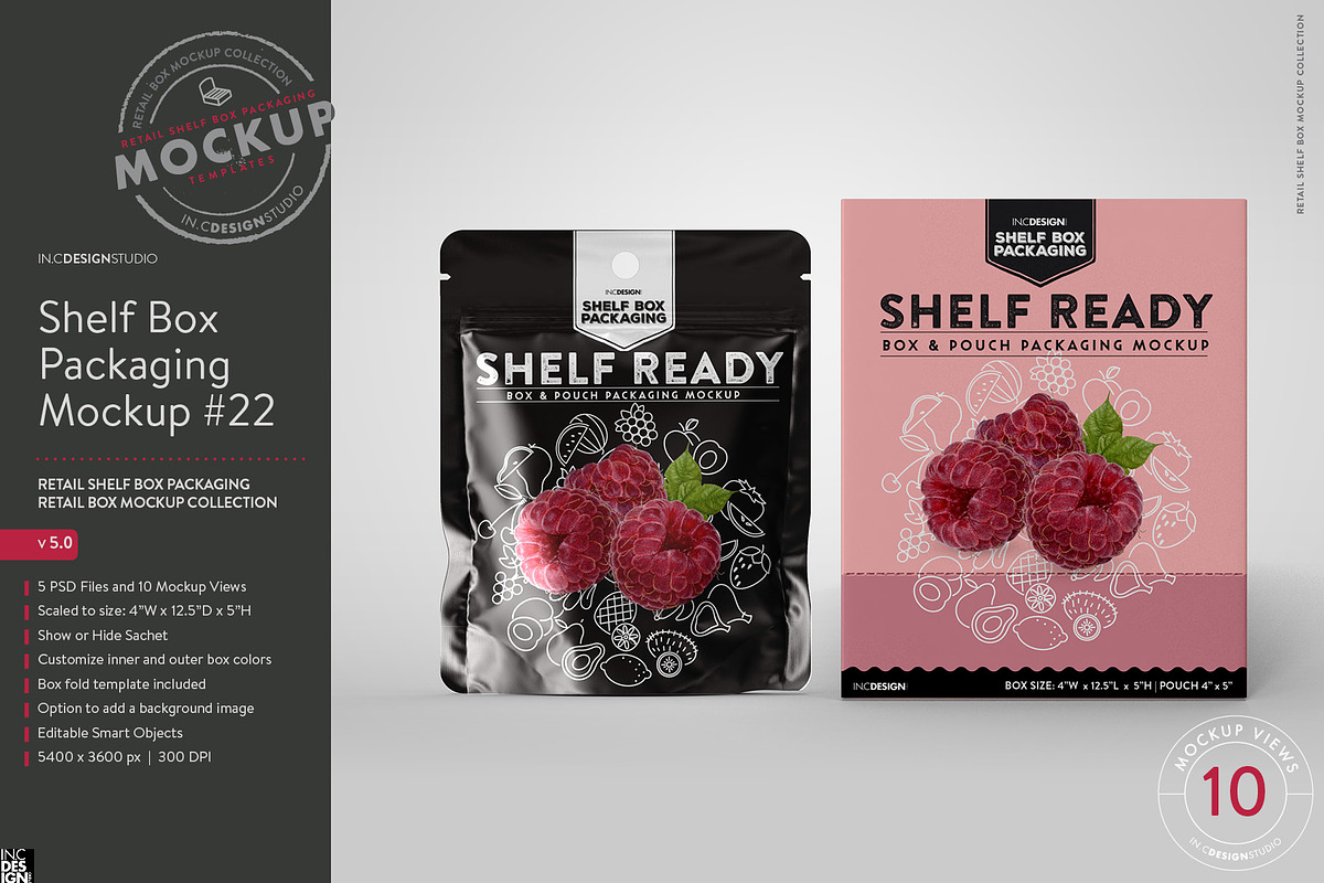 Retail Shelf Box 22 Packaging Mockup, a Packaging Mockup by INCDesign (Photo 1 of 11)