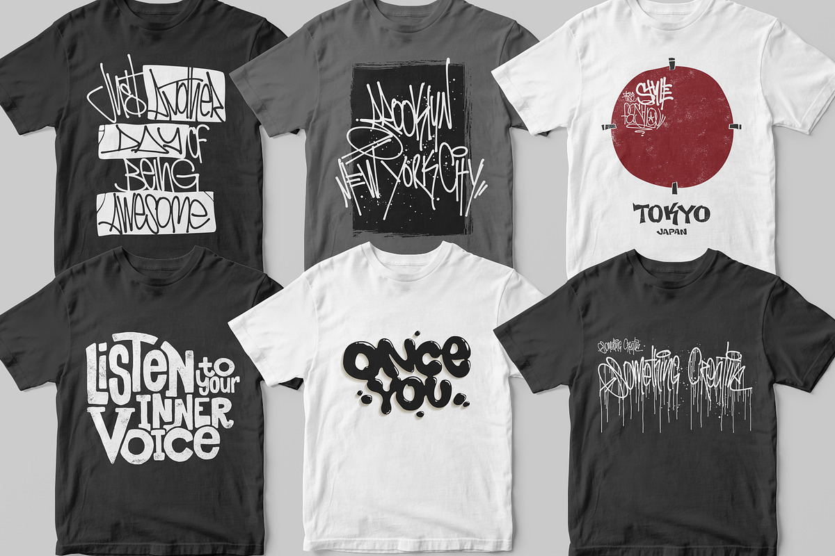 20 shirt print design, inscriptions., an Illustration by Urbanshop (Photo 4 of 5)