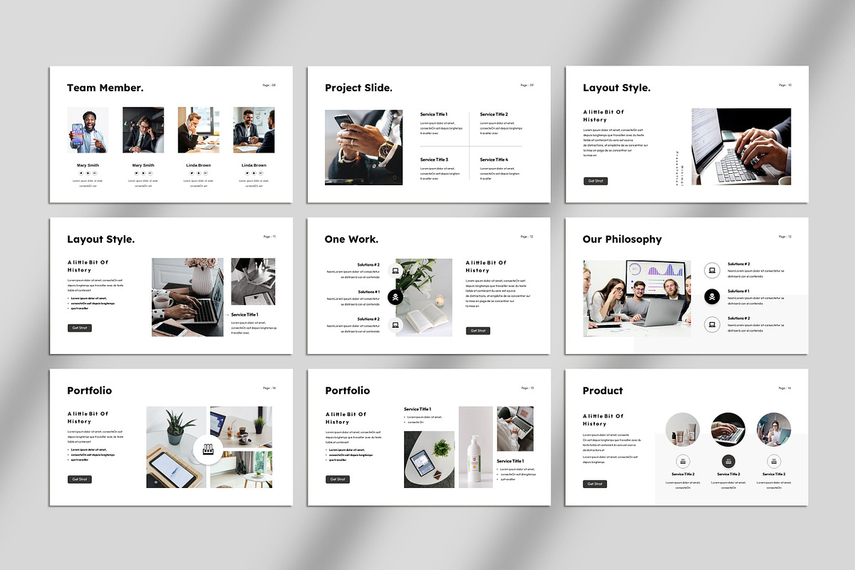 Minimal Presentation Template, a Presentation Template by Studio_Clarity (Photo 4 of 5)