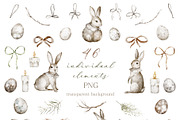 Cute Easter Watercolor Clipart, a Decorative Illustration by LenArt (Thumbnail 14 of 16)